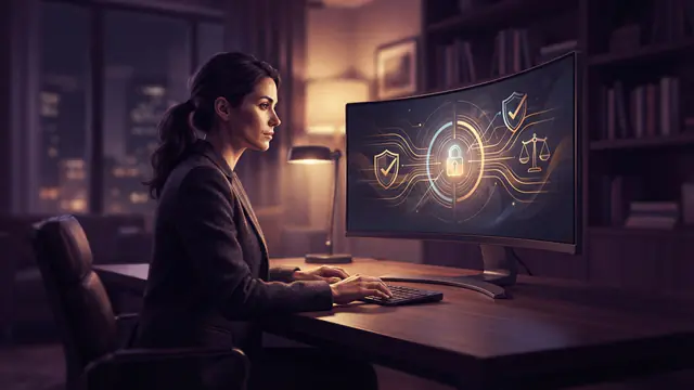 Digital workspace showing an artificial intelligence session being terminated under policy rules.