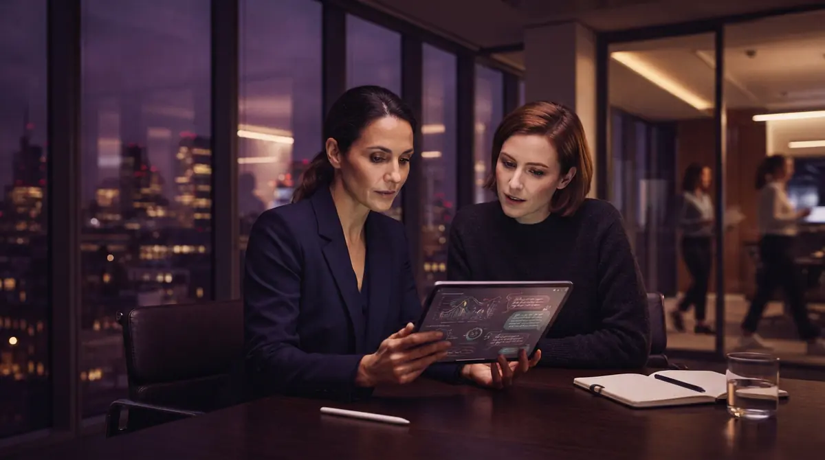 An illustration of technology safety researchers inspecting automated interaction logs