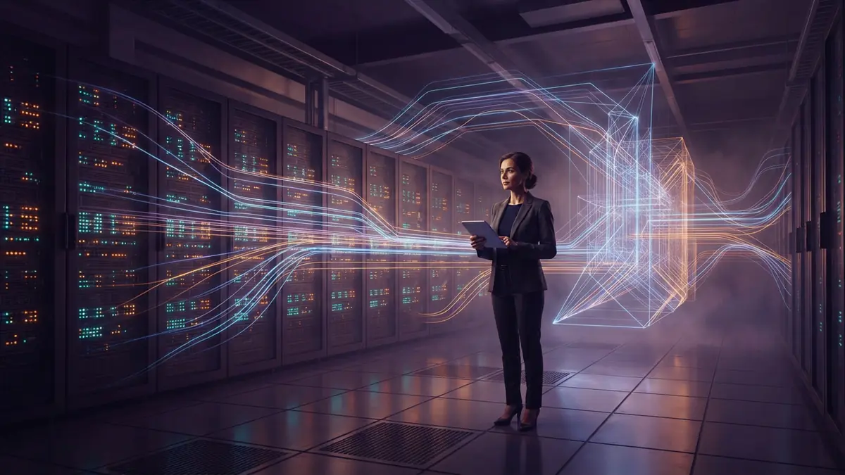 Server room hardware processing structured data streams