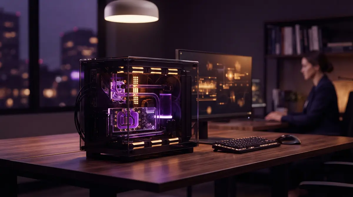 High-performance workstation hardware running localized quantized neural network weights