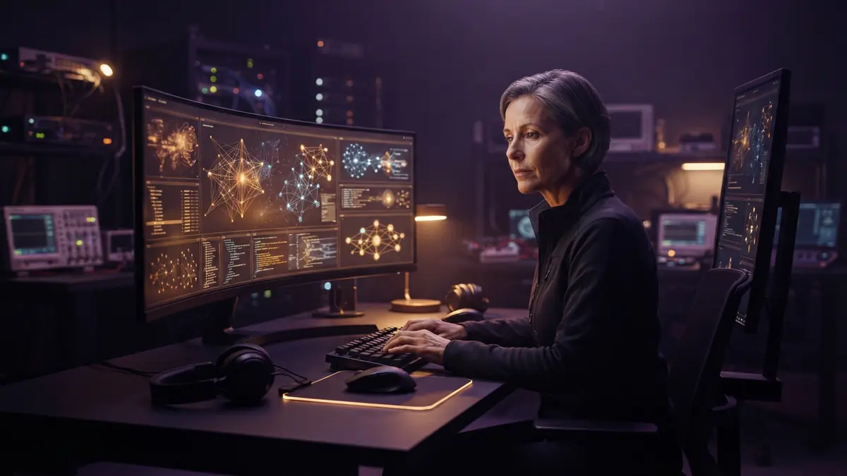 An AI developer workstation set up for local model deployment and code generation