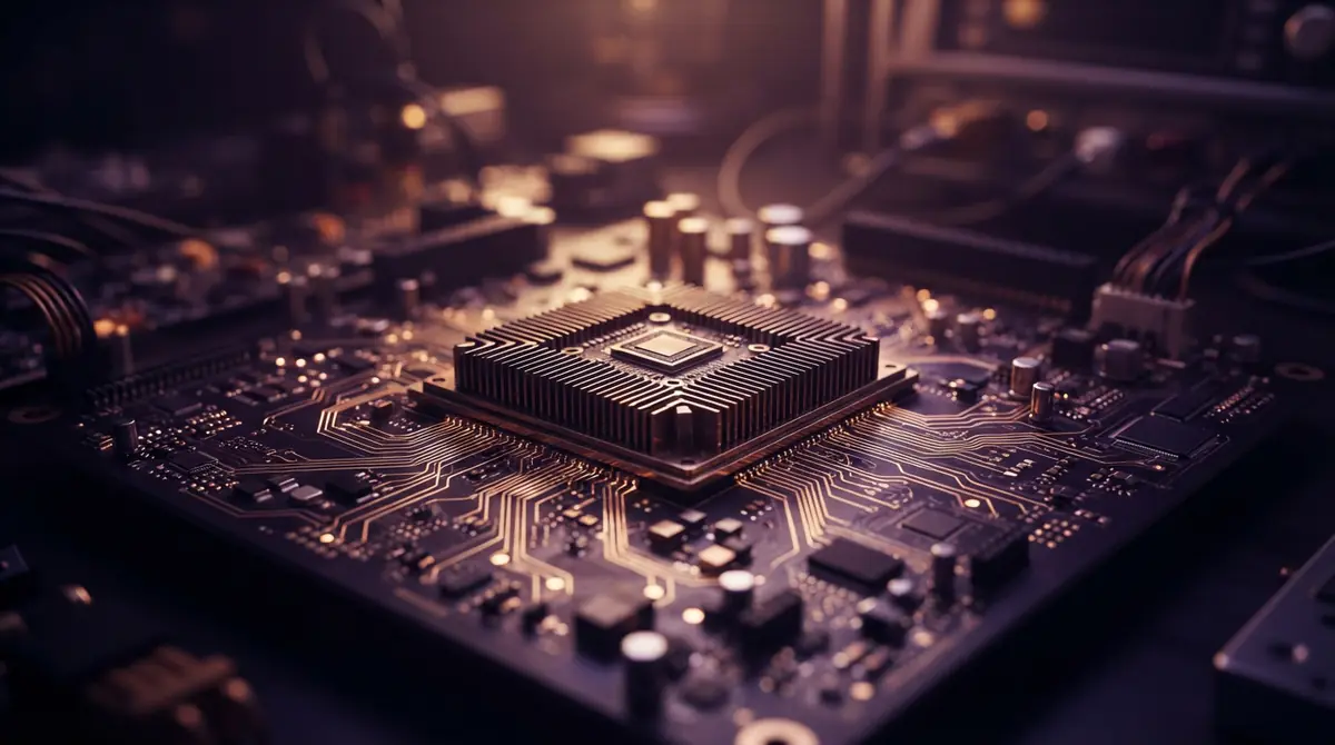 Illustration representing a unified CPU and GPU superchip architecture.