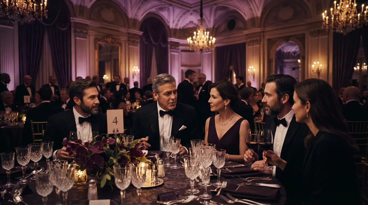 Technology executives in formal attire attending a formal government state dinner
